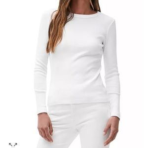 White long sleeved Michael Stars tee